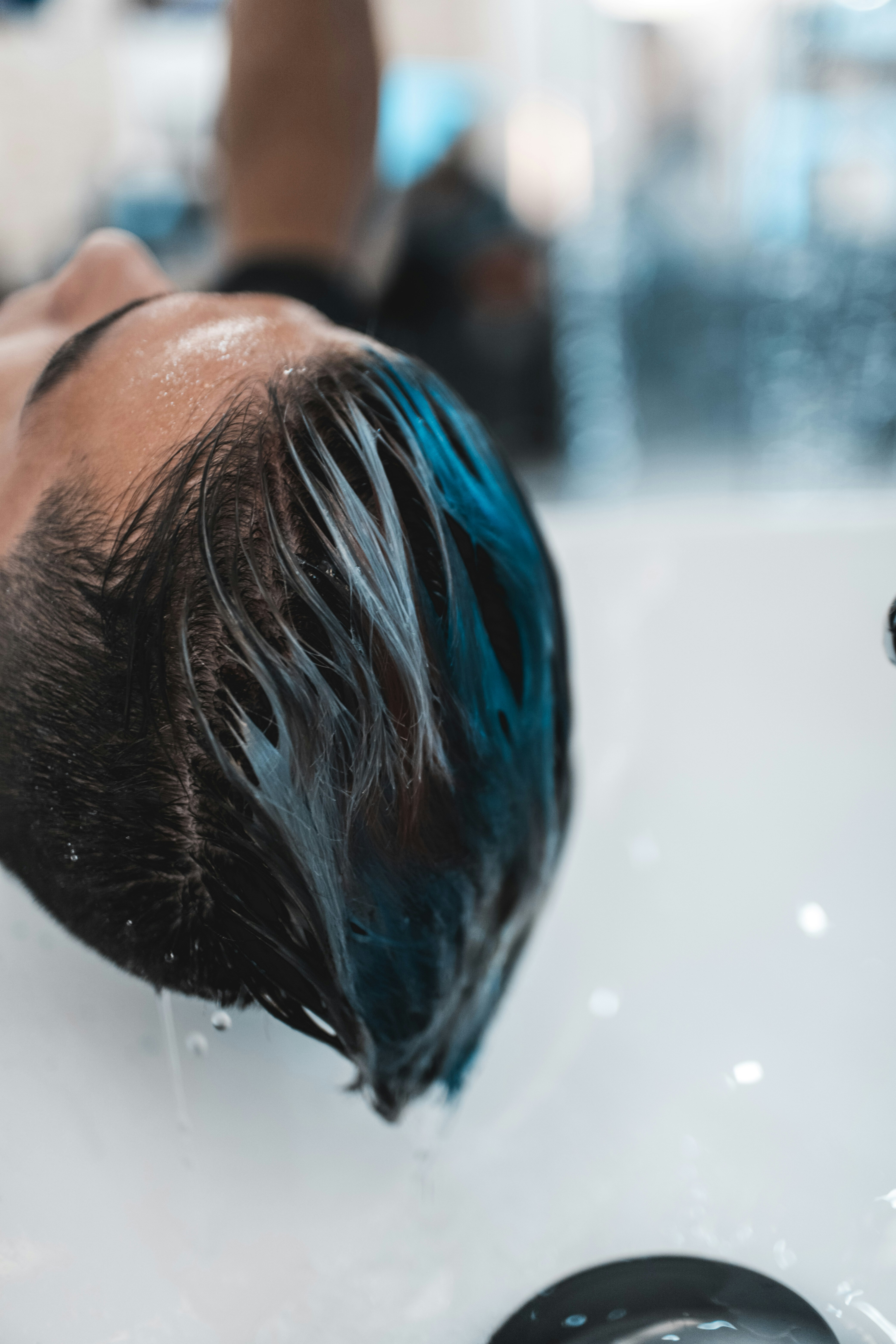Men's head spa ritual for stress relief